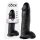 King Cock 12 - Stor Dildo med Testikler (30 cm) - Svart