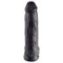 King Cock 12 - Stor Dildo med Testikler (30 cm) - Svart