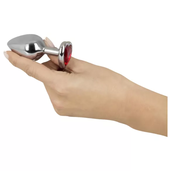 You2Toys - Diamond analplugg 85g i aluminium (sølv-rød)