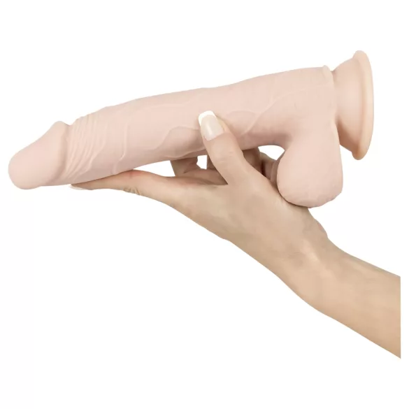 Nature Skin - realistisk dildo med sugekopp (hudfarget, medium)