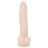 Nature Skin - ektefølt dildo med sugekopp - medium størrelse