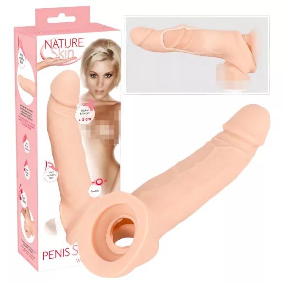 Nature Skin - Forlengende penisdeksel med herrekrans