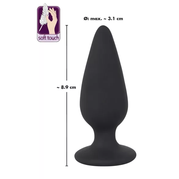 Black Velvets Heavy - 75 g analplugg (svart)