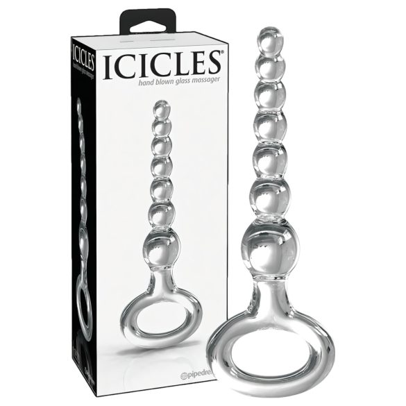Icicles No. 67 - Kulere Glassdildo (Gjennomsiktig)