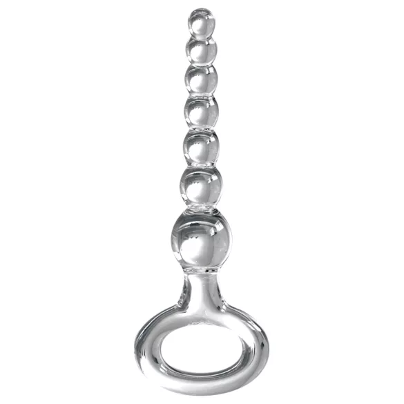 Icicles Nr. 67 - kuleformet glass dildo (gjennomsiktig)