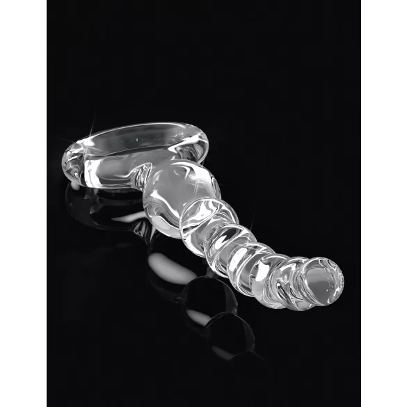 Icicles Nr. 67 - kuleformet glass dildo (gjennomsiktig)