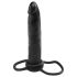 analfantasy Double Trouble - festbar dobbelt analdildo (svart)