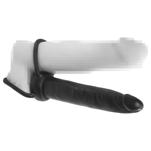 Pipedream Analfantasy Double Trouble - påsettbar analdildo (svart)