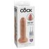 King Cock 6 - naturtro dildo (15 cm) - hudfarge