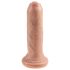 King Cock 6 - naturtro dildo (15 cm) - hudfarge