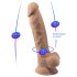 Silexd 7 - sugekopp dildo - 17,5 cm (natur)