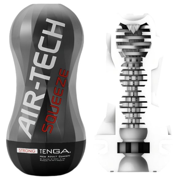 TENGA Air-Tech Squeeze Strong - kraftig sugemasturbator (svart)