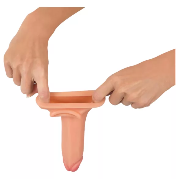 Realistixxx - Penisforlengende med ring - 19cm (naturtro)