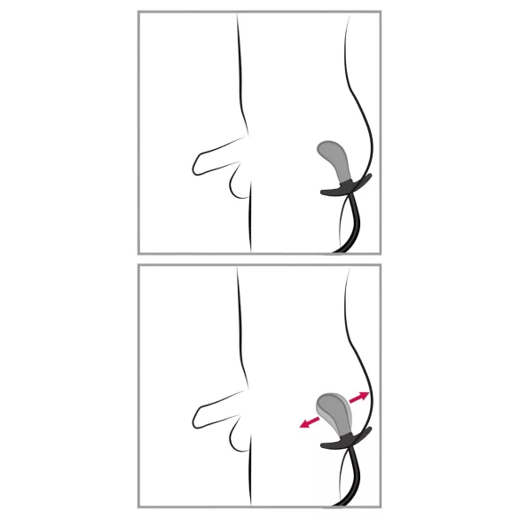 You2Toys - Kuleformet, oppblåsbar analplugg (svart)