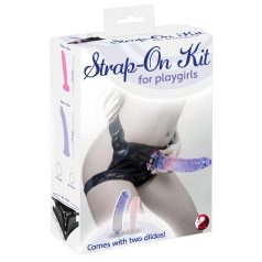 You2Toys - Strap-on-sett - festepåsett med 2 dildoer