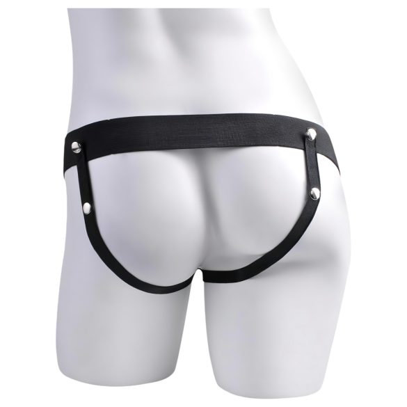 Fetisj Strap-On 9 - hul, sprutende dildo for påspenning (naturlig)