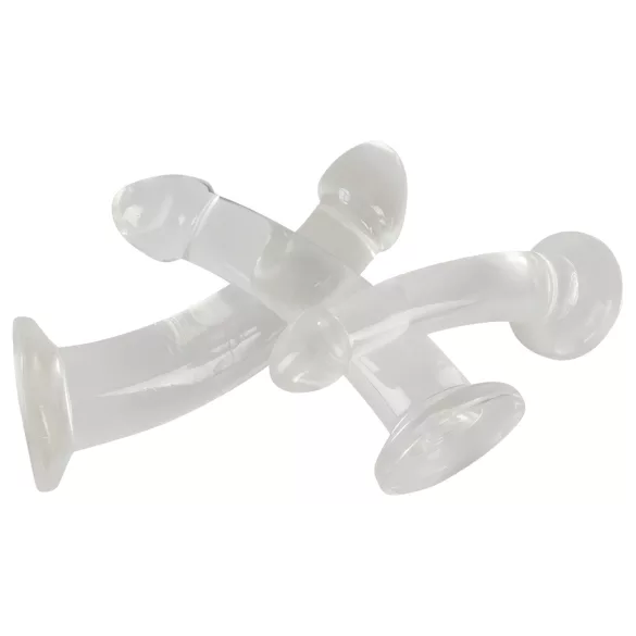 Krystallklar - penishod-analdildo sett - 3 deler (gjennomsiktig)