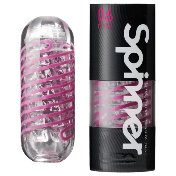 TENGA Spinner Brick - onaniprodukt (gjennomsiktig)