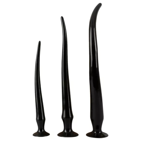 You2Toys - ekstra lang analplug‑sett (3 deler, svart)