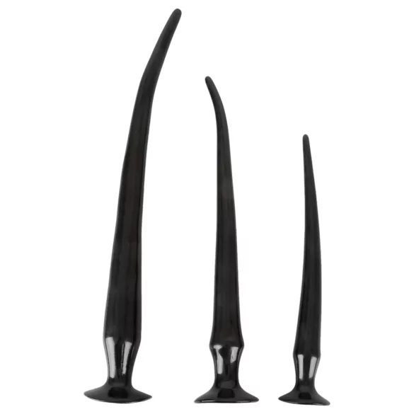 You2Toys - ekstra lang analplug‑sett (3 deler, svart)