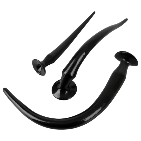 You2Toys - ekstra lang analplug‑sett (3 deler, svart)
