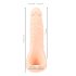 Realistixxx Double F - naturtro dildo med penisring (natur)