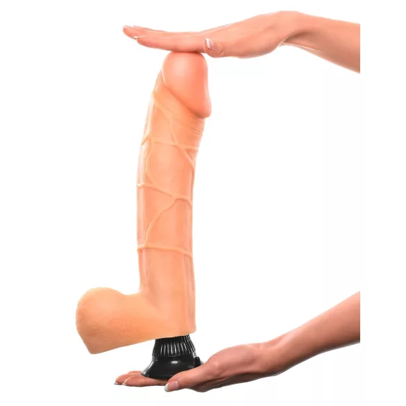 Real Feel Deluxe No.12 - naturtro vibrator med testikler
