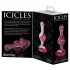 Icicles No. 75 - hjerteformet glass analplugg (rosa)