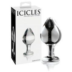 Icicles No. 25 - Konisk, glass analplugg (gjennomsiktig)