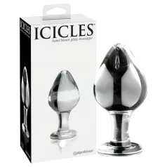 Icicles No. 25 - Konisk, glass analplugg (gjennomsiktig)