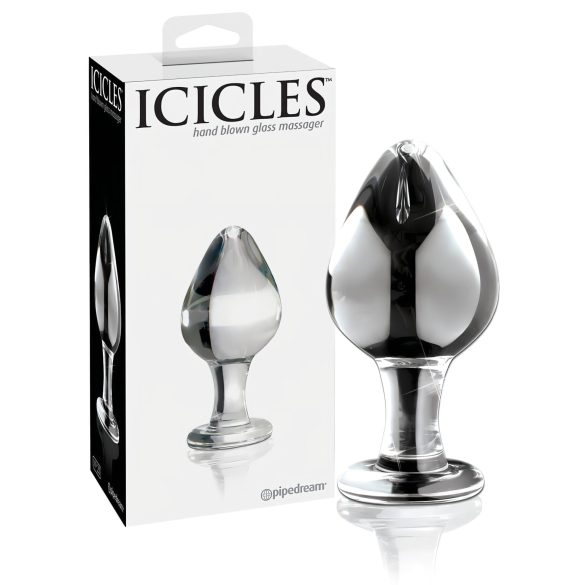 Icicles No. 25 - Konisk, glass analplugg (gjennomsiktig)