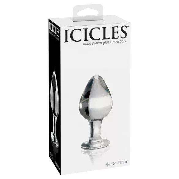 Icicles No. 25 - Konisk, glass analplugg (gjennomsiktig)