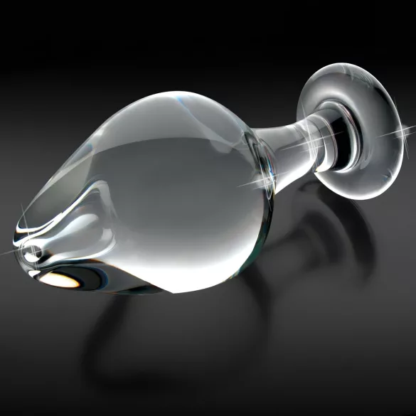 Icicles No. 25 - Konisk, glass analplugg (gjennomsiktig)