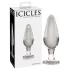 Icicles No. 26 - kjegleformet, gjennomsiktig analplugg i glass