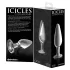 Icicles No. 26 - kjegleformet, gjennomsiktig analplugg i glass