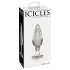 Icicles No. 26 - kjegleformet, gjennomsiktig analplugg i glass