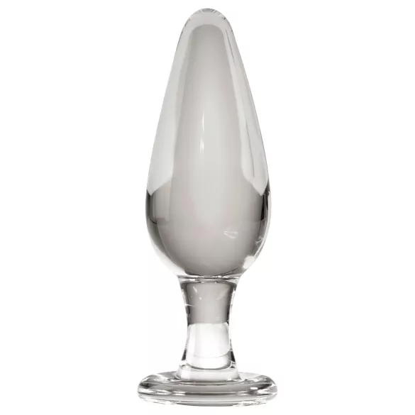 Icicles No. 26 - kjegleformet, gjennomsiktig analplugg i glass