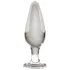 Icicles No. 26 - kjegleformet, gjennomsiktig analplugg i glass