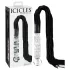 Icicles No. 38 - lærpisk og glassdildo (klar-svart)