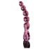 Icicles No. 43 - perlebesatt, hjerteformet glassdildo (rosa)