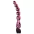 Icicles Nr. 43 - perlet, hjerteformet glassdildo (rosa)