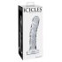 Icicles No. 62 - Klar Glassdildo med Penisdesign
