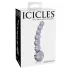 Icicles No. 66 - buet, kuleformet glassdildo (gjennomsiktig)