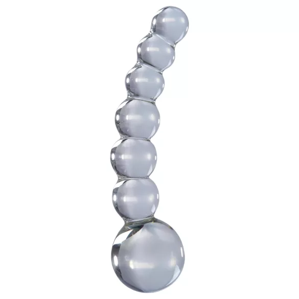 Icicles No. 66 - buet, kuleformet glassdildo (gjennomsiktig)
