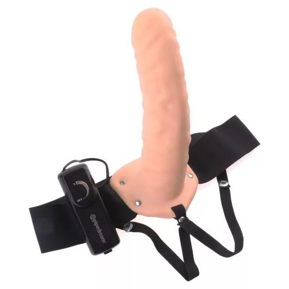 Fetish Strap-On 8 - hul vibrator, naturfarge