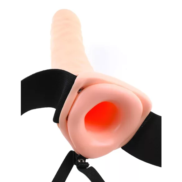 Fetish Strap-On 8 - hul vibrator, naturfarge