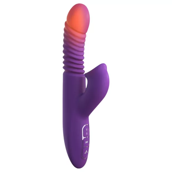 Fantasy For Her - 3-i-1 støtvibrator med varmefunksjon (lilla)