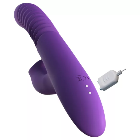 Fantasy For Her - 3-i-1 støtvibrator med varmefunksjon (lilla)