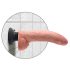 King Cock 9 - bøyelig sugekoppvibrator (26 cm) - naturtro
