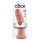 King Cock 10 - Stor sugekopp dildo (25 cm) - naturlig